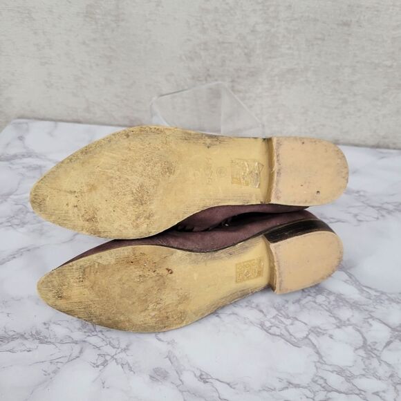 MI.IM Dusty Plum Purple Mauve Sliced Shooties Ankle Booties Leather Boots - Picture 10 of 13